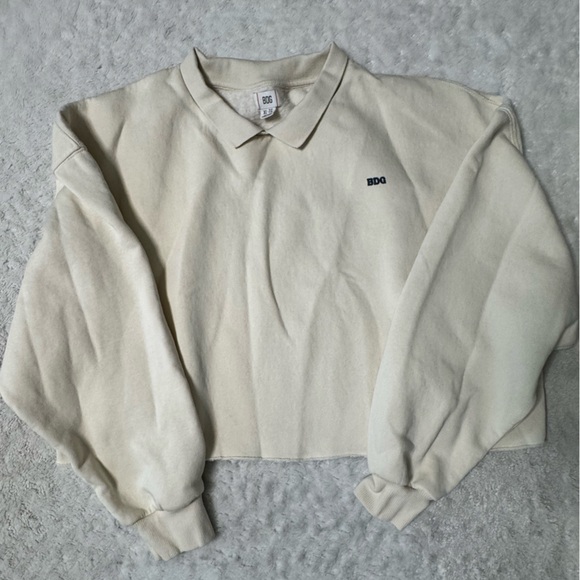 BDG Urban Outfitters Collared Pullover Cropped Sweatshirt - Picture 5 of 15